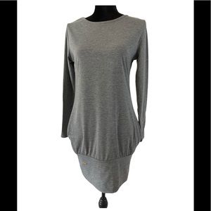 J&O PARK Gray Crew Neck Blouson Dress NWOT